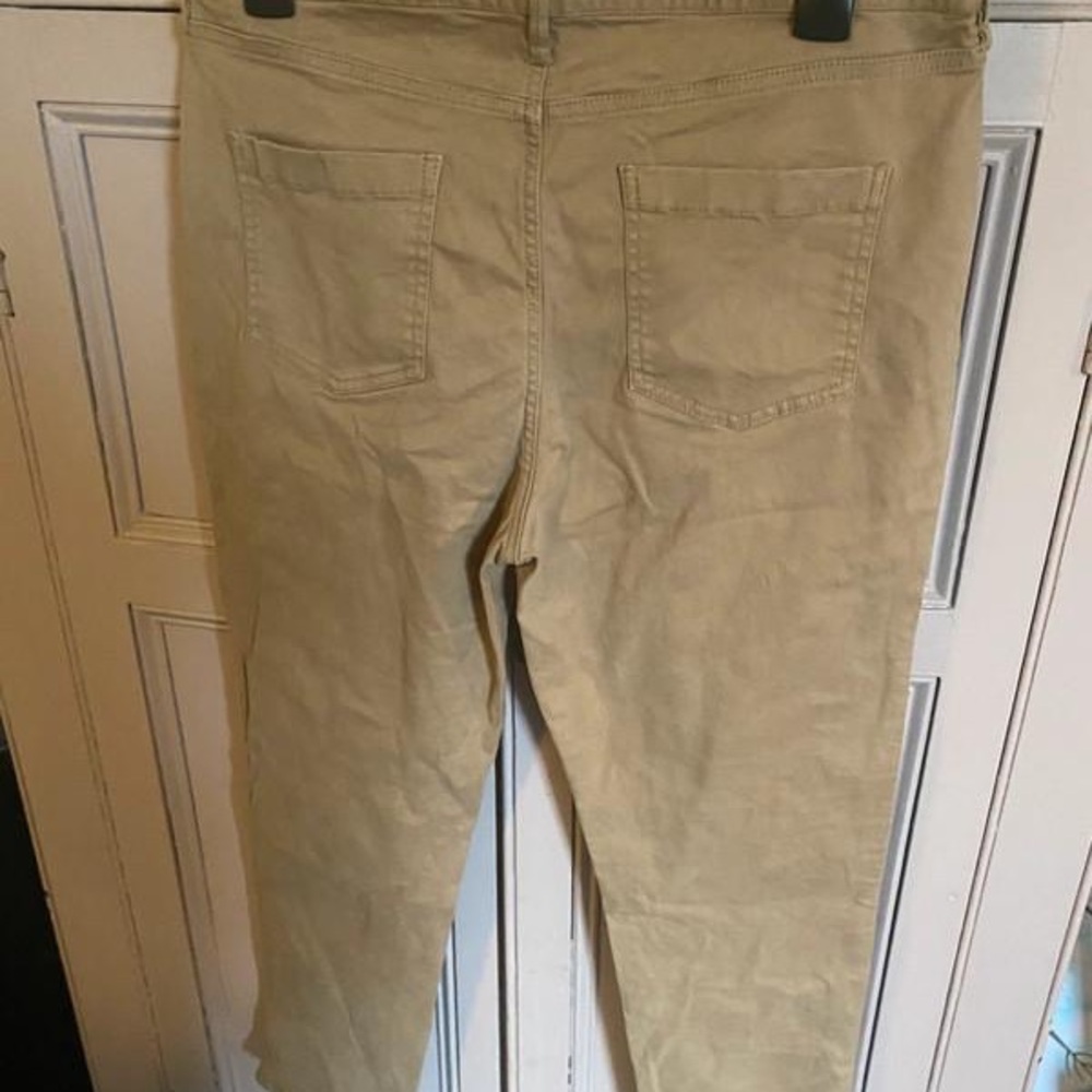 F&F beige skinny fit chino style jeans sz 16